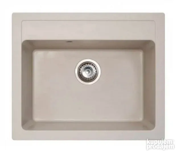 Granitna sudopera lavabo + sifon 60x50X21 Crna i Vise Boja