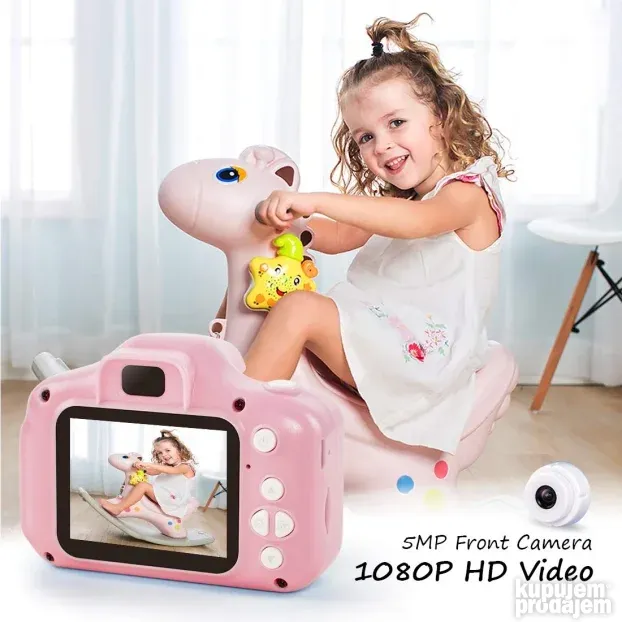 Dečija Digitalna kamera za decu KIDS CAMERA Pink
