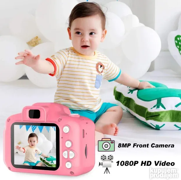 Dečija Digitalna kamera za decu KIDS CAMERA Pink