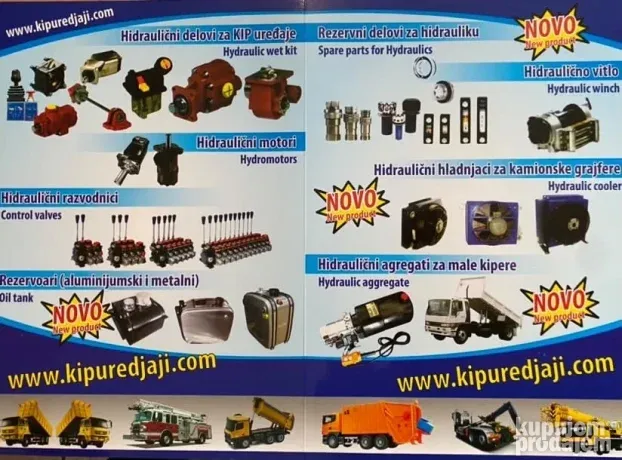 Dzojstik komanda za kipovanje kip uredjaj hidraulika