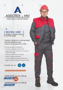 Rdno odelo sa prslukom MV2