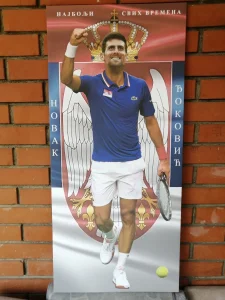 Novak Djokovic kao andjeo na Srpskoj zastavi