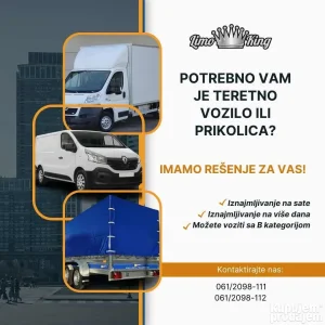 Iznajmljivanje teretnih kombija i prikolica