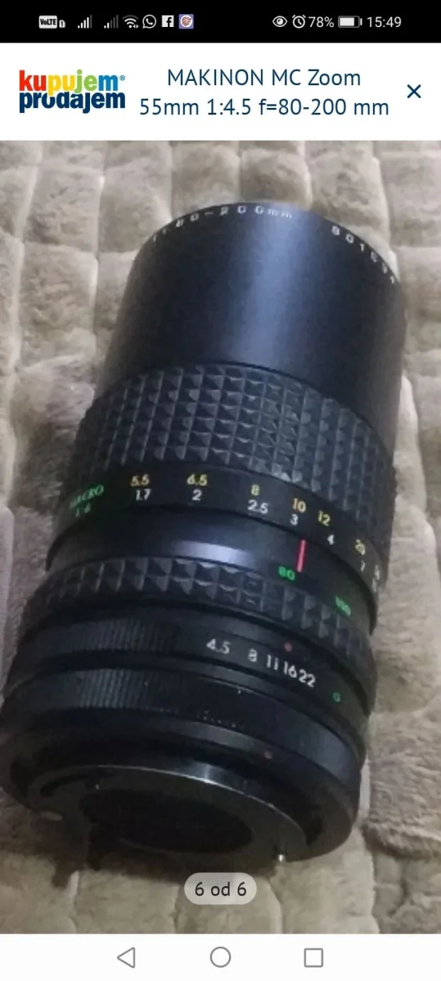 Minolta AF 35-80 & Makinon & Sun Wide & Expansion  Card