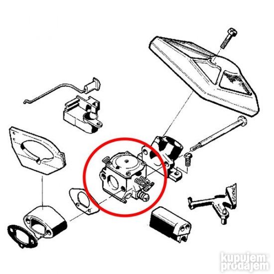 Karburator testere Husqvarna 254 257 262XP