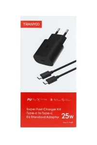 TRANYOO T SA2C Super Fast Charger 25W crni