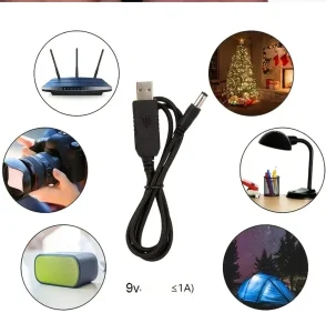 USB A DC 5V pretvarač na 9V kabel za povećanje napona