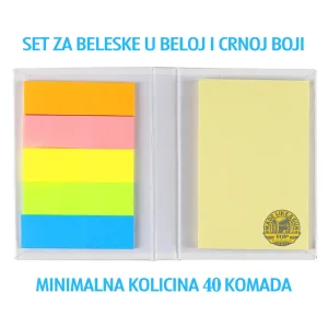 Set za beleske sa stampom po zelji