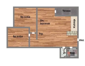 Odličan trosoban stan na Novom Naselju. 65m2