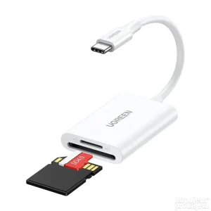 Ugreen Cm265 2-in-1 Usb-c Card Reader White