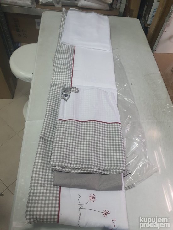 Drveni Krevetac za Decu 60x120cm Beli - Roba