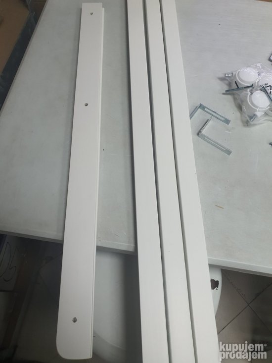 Drveni Krevetac za Decu 60x120cm Beli - Roba