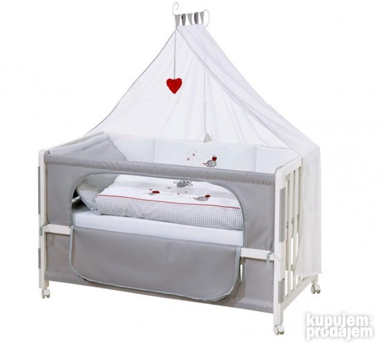 Drveni Krevetac za Decu 60x120cm Beli - Roba