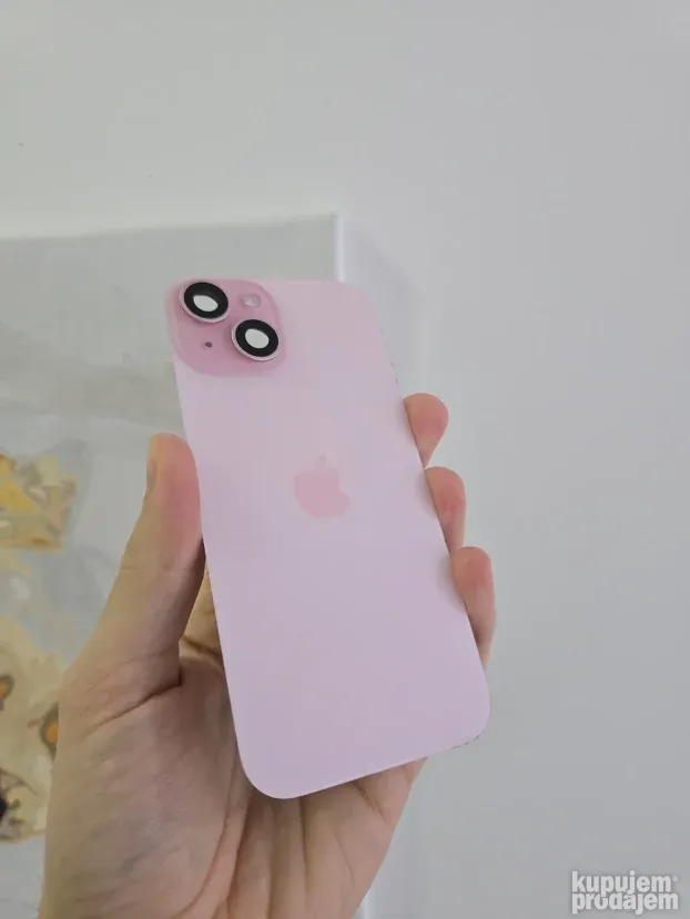 iPhone 15 ORIGINAL sh poklopac pink 10/10 stanje