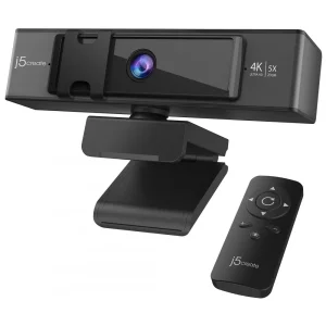 J5CREATE JVCU435 4K ULTRA HD Webcam with 5x Digital Zoom