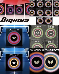 Stoni tenis gume Butterfly materijali razno