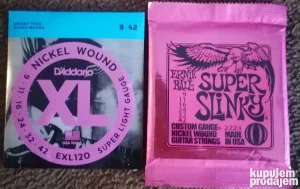 Žice za gitaru električnu, vrhunske 9-42