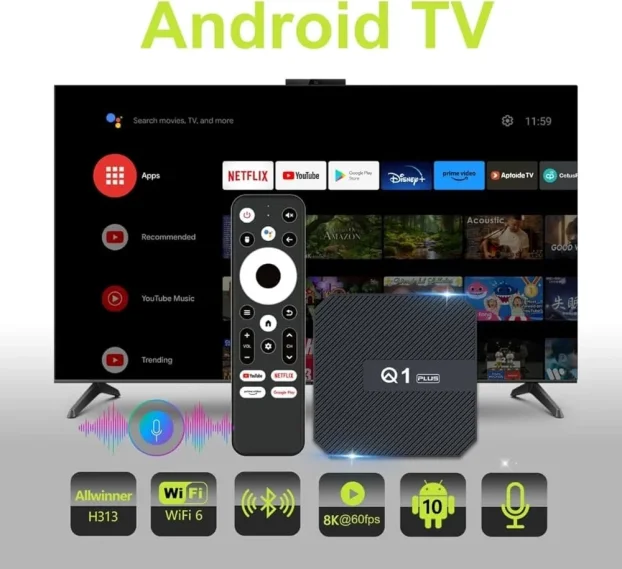 Android 14 Smart TV Box 8K - Q1 - KupujemProdajem