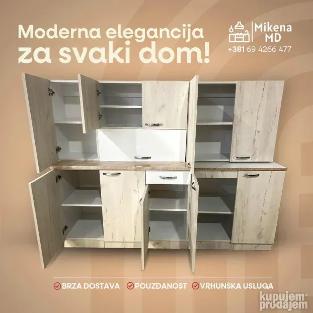 Ekonomik kuhinja 2m - K001
