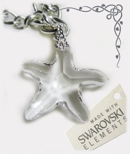SWAROVSKI ogrlica zvezda 3,8cm