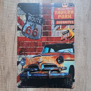Metalna tabla ROUTE 66 Trailer park
