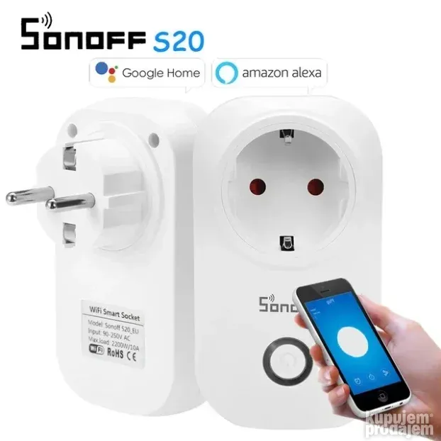 WiFi Smart Socket Pametna utičnica SONOFF S20 - 10A
