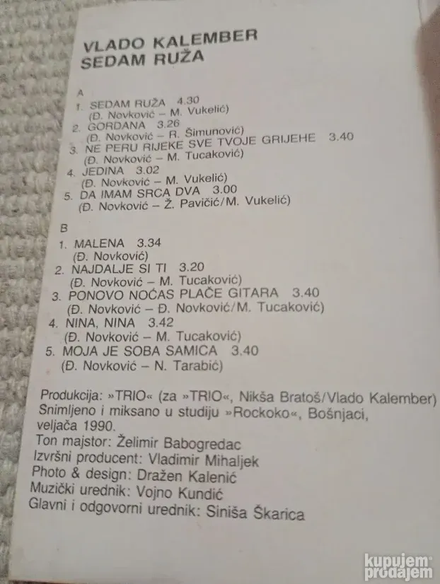 Vlado Kalember- Sedam ruža
