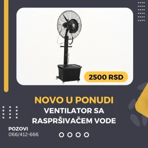 Ventilator sa raspršivačem