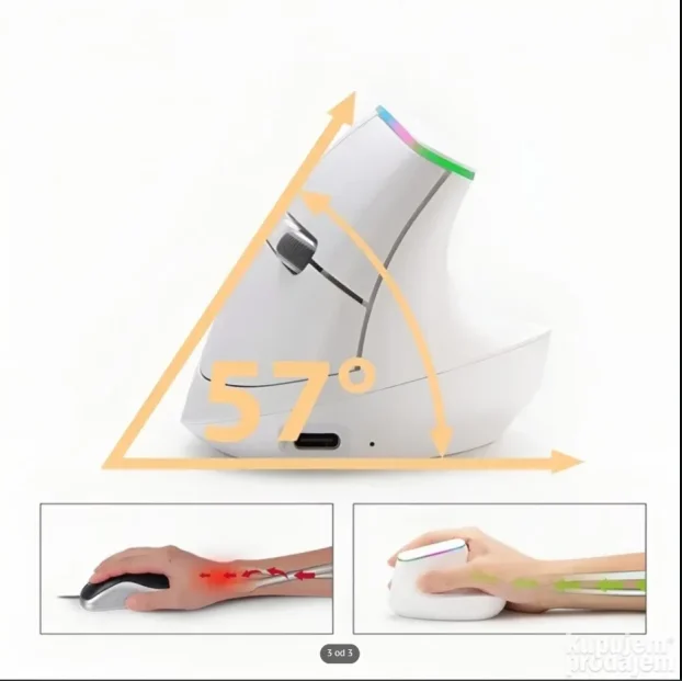 Bežični Vertikalni Miš WB-889