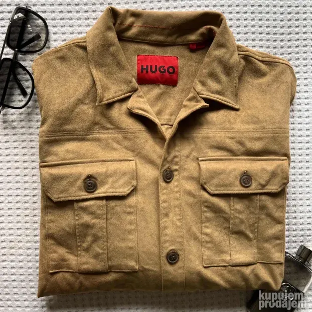 Rez HUGO BOSS ORIGINAL muska braon jakna M KAO NOVA