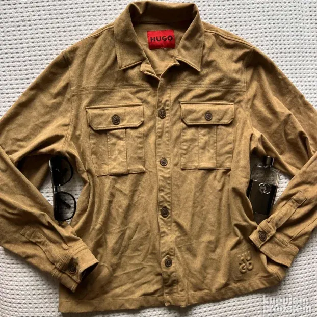 Rez HUGO BOSS ORIGINAL muska braon jakna M KAO NOVA