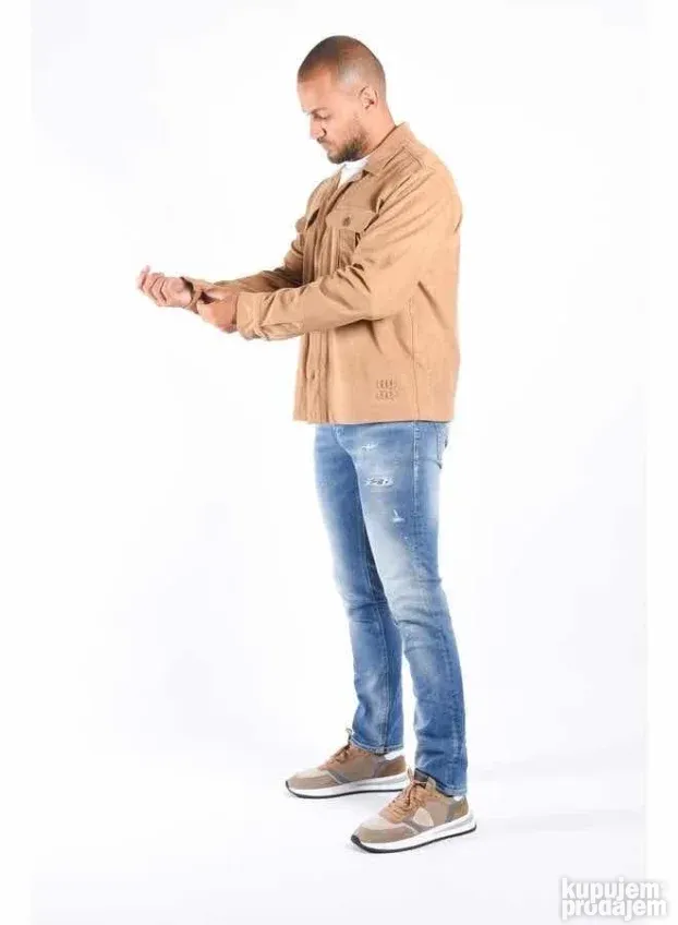 Rez HUGO BOSS ORIGINAL muska braon jakna M KAO NOVA