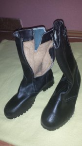 Vojne Zimske kožne čizme