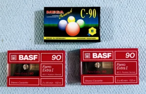 Mega Sound C90 CHROME I 2 X BASF Ferro Extra I 90-CELOFAN