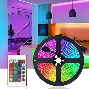 LED RGB Traka 5m sa Daljinskim + Adapter, NOVO!