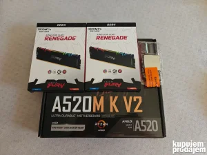 Gigabyte a520m + Ryzen 5 5500 + 16gb ddr4 3200mhz RGB HyperX