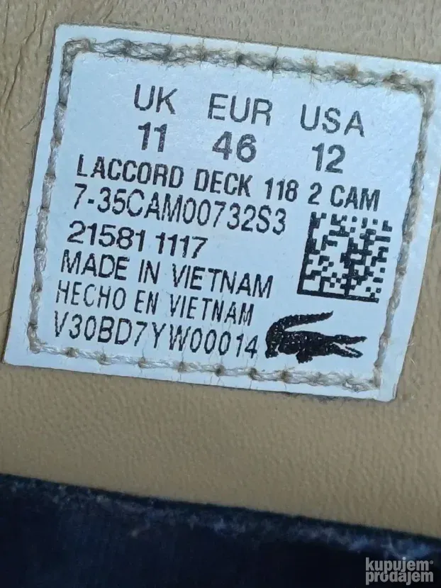 Lacosta 46 koza plava i jos originala KupujemProdajem