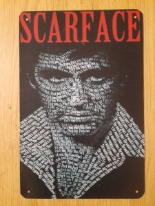 Scarface tabla 28x19cm lim