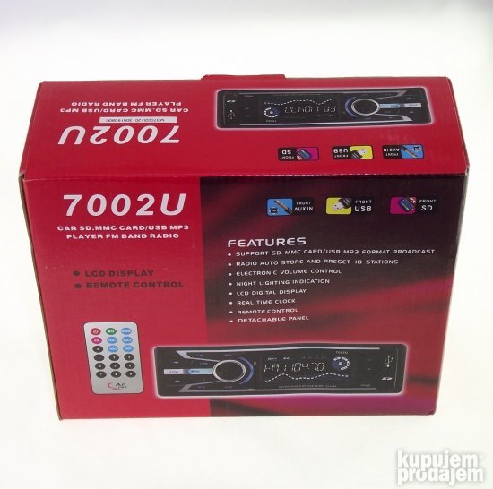 AUTO MP3 USB SD MMC PLAYER sa daljinskim KupujemProdajem