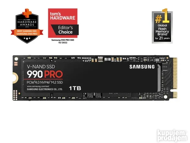 1TB Samsung 990 PRO M.2 NVME MZ-V9P1T0 novo garancija