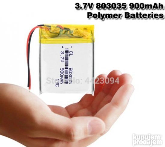3.7V 900mAh LiPo Punjiva baterija