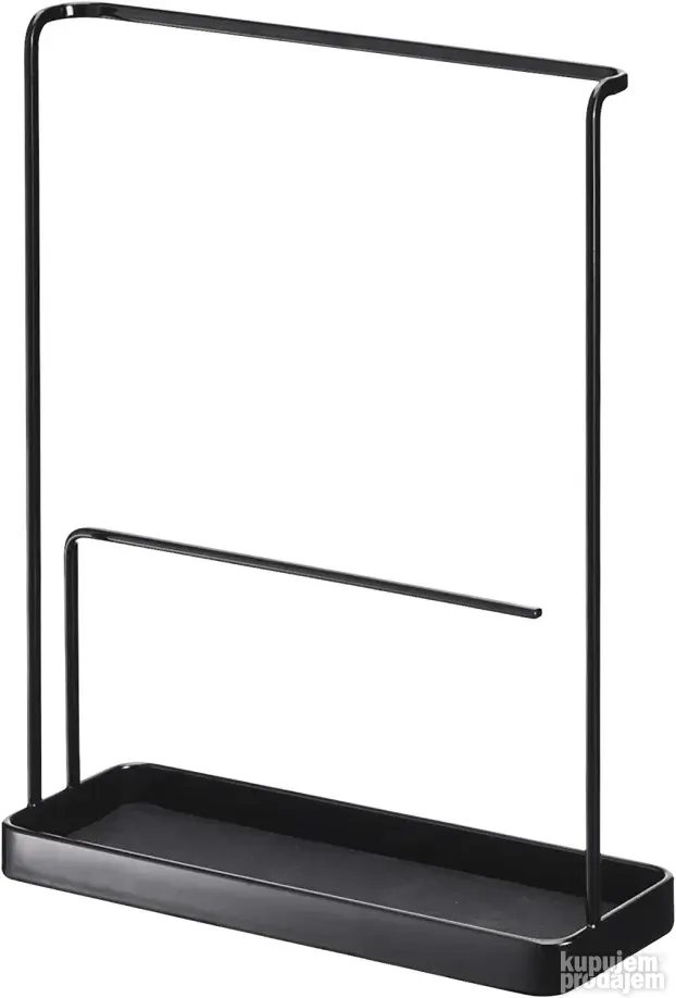 YAMAZAKI Tower 6988 stalak za nakit, čelik, crna