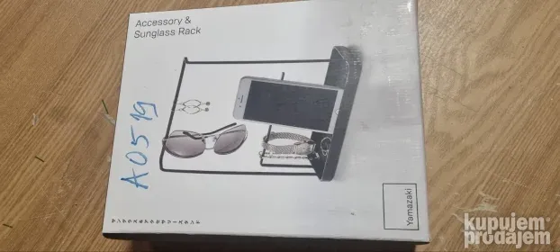 YAMAZAKI Tower 6988 stalak za nakit, čelik, crna