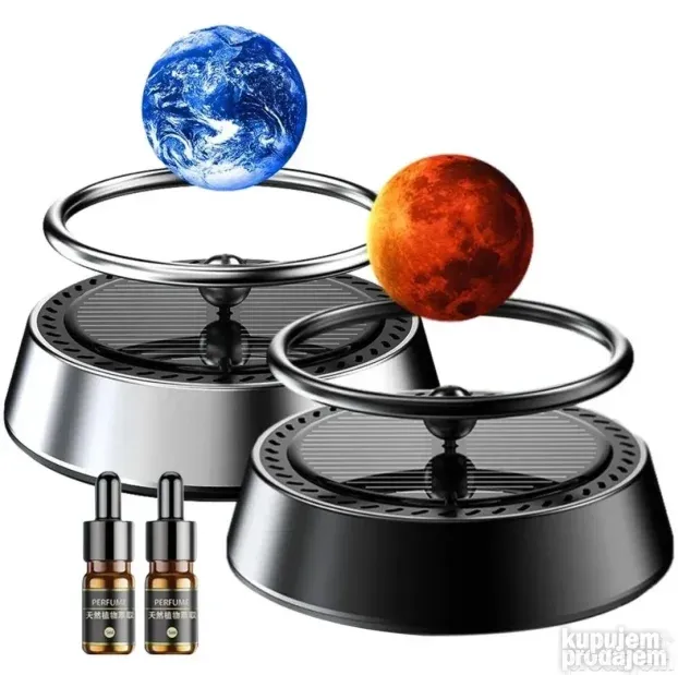 Miris za auto Solarni Difuzor Mesec Foka i Helikopter