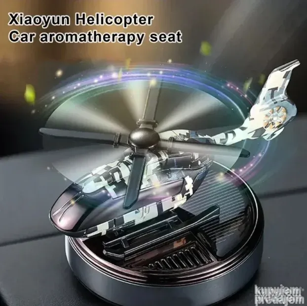 Miris za auto Solarni Difuzor Mesec Foka i Helikopter