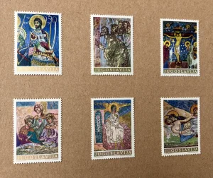 FRESKE, 6 mint neponištenih marki pune serije, 1969