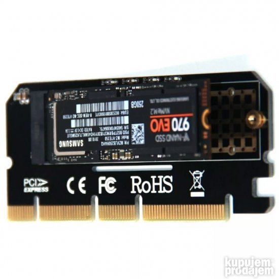 Adapter NGFF M.2 SSD na PCIE Novo Ima Akcijana stanju