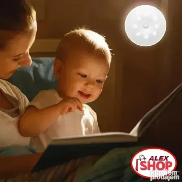 Samolepljivo LED svetlo sa senzorom pokreta bez struje i bat