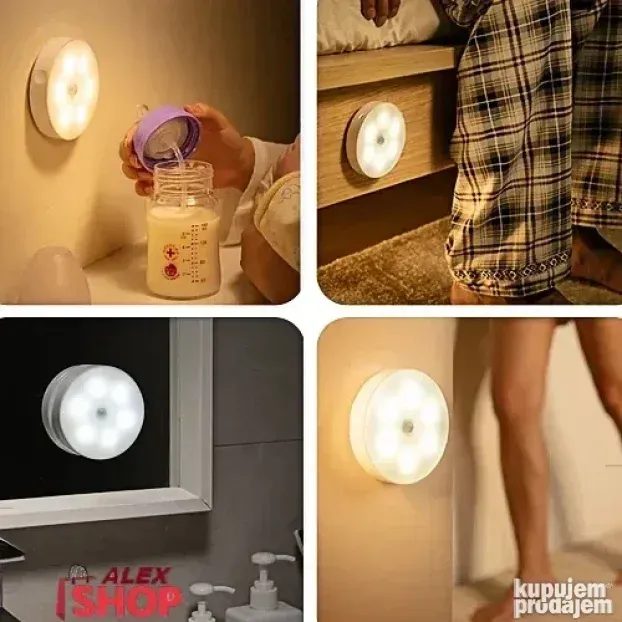 Samolepljivo LED svetlo sa senzorom pokreta bez struje i bat