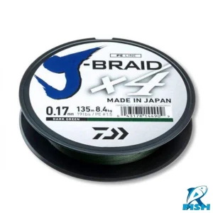 Daiwa J-Braid X4E 135m Dark Green